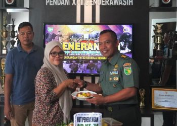 Pendam XVII/Cenderawasih Syukuran HUT Ke-74 Penerangan TNI AD Bersama Insan Pers