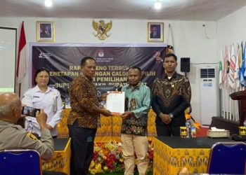 Paslon Thomas – Yoel Ditetapkan Bupati dan Wakil Bupati Terpilih Asmat