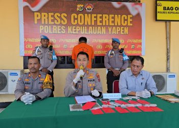 Tangkap Pengedar, Polres Yapen Sita Puluhan Gram Ganja Kering