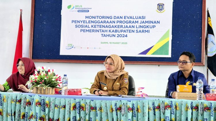 Audiensi terkait pelaksanaan perlindungan Jaminan Sosial Ketenagakerjaan di Kabupaten Sarmi. (Foto: Istimewa)