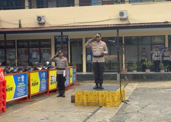 Polresta Jayapura Kota Gelar Upacara Hari Kesadaran Nasional Tingkatkan Disiplin Anggota