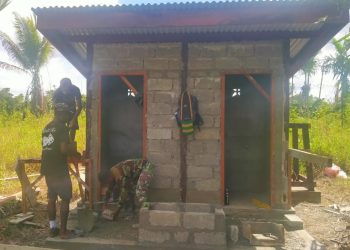 Satgas TMMD Kodim 1710/Mimika Percepat Pembangunan MCK di Kampung Pigapu