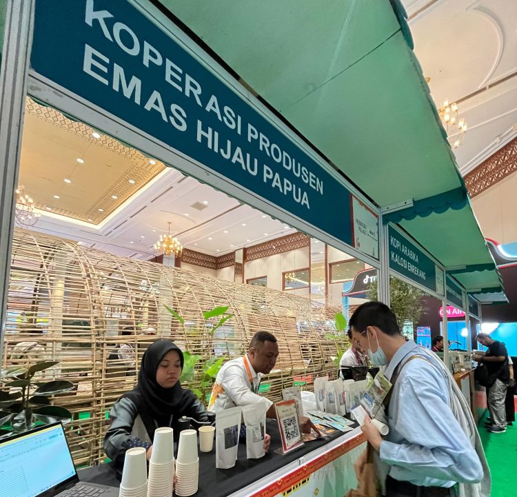 Koperasi Produsen Emas Hijau Papua tampil dalam ajang bergengsi internasional World of Coffee (WoC) Jakarta 2025. (Foto: Istimewa)