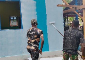 Gotong Royong Satgas TMMD dan Warga, Gereja St. Paulus Pigapu Kini Lebih Indah