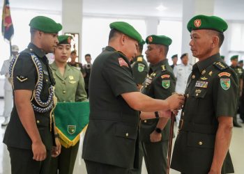 Pangdam XVII/Cenderawasih Pimpin Sertijab dan Tradisi Korps Pejabat Kodam XVII/Cenderawasih