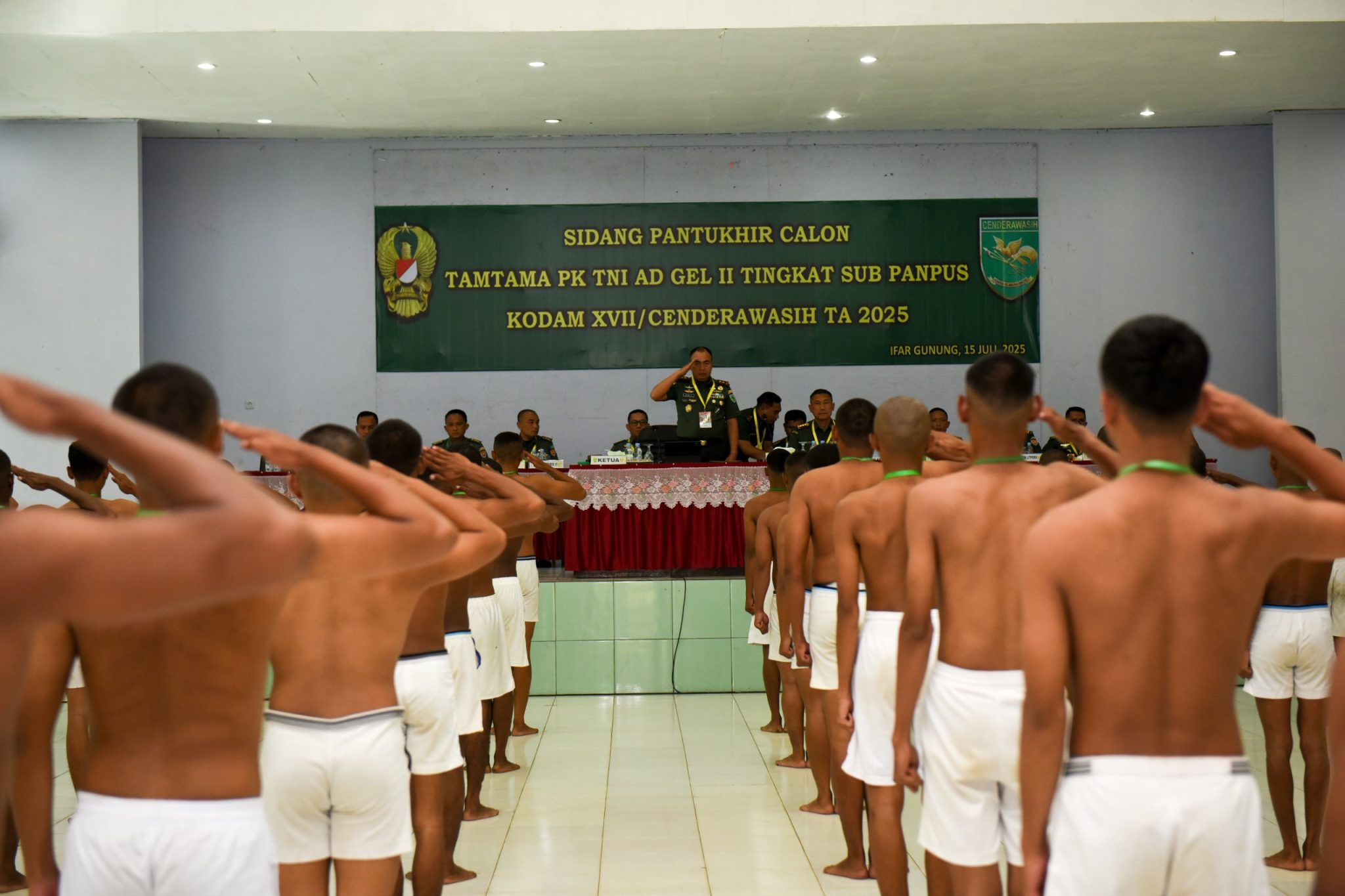 Pangdam XVII/Cenderawasih Pimpin Sidang Pantukhir Calon Tamtama PK TNI AD Gelombang II Tahun 2025
