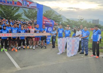 500 Peserta Meriahkan Cycloop Obstacle Run 2025 di Lanud Silas Papare Sentani