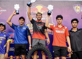 Dua Kali Naik Podium, Arsenio Algifari Jaga Asa Juara Nasional MX2 Kejurnas Motocross 2025