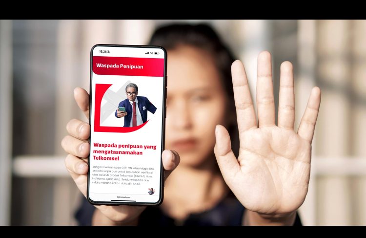 Imbauan kepada seluruh pelanggannya untuk meningkatkan kewaspadaan terhadap maraknya modus penipuan digital. (Foto: Istimewa)