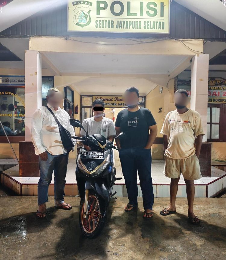 Tim Opsnal berhasil amankan pelaku berinisial MM beserta barang bukti 1 unit sepeda motor Honda Vario. (Foto: Istimewa)