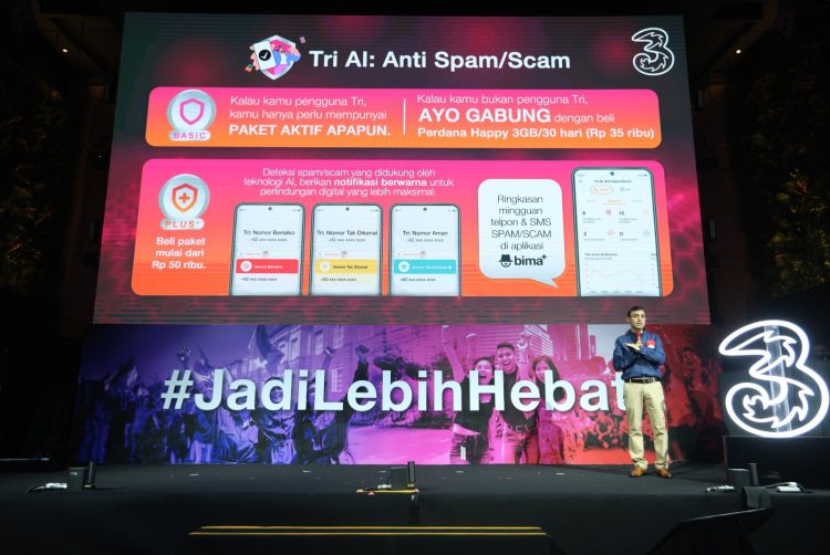 Peluncuran Tri AI: Anti Spam/Scam, inovasi berbasis kecerdasan artifisial (Artificial Intelligence/AI). Foto: Istimewa