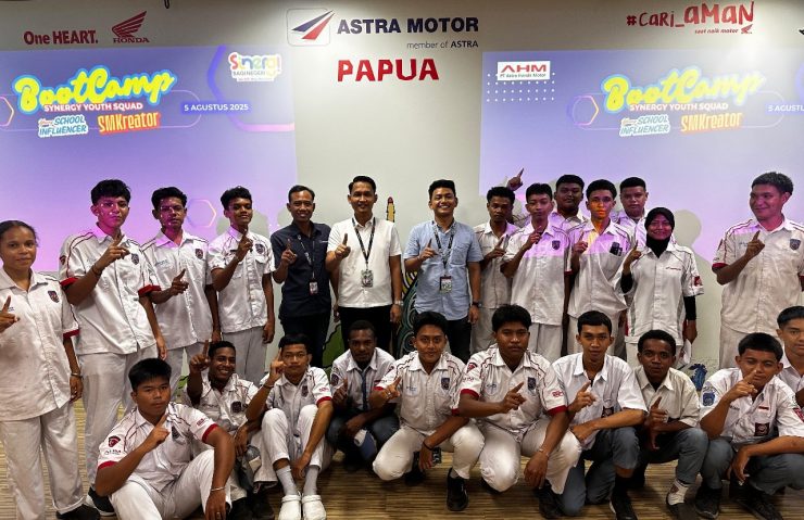 21 Siswa Jurusan TSM SMKN 3 Jayapura Antusias Ikuti Pelatihan Kreator Konten dari Astra Honda Motor 
