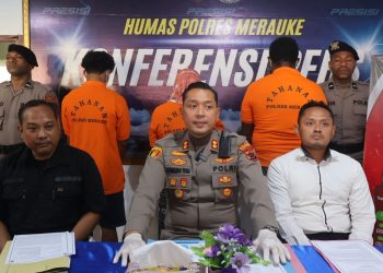 Polres Merauke Ungkap Kasus Pencurian Sapi di Tanah Miring, Dua Pelaku Ditangkap, Lima Buron