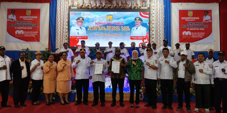 Bappeda Kabupaten Puncak menggelar Forum Konsultasi Publik Rencana Awal RPJMD serta Konsultasi Publik I Penyusunan KLHS RPJMD 2025. (Foto: Istimewa)