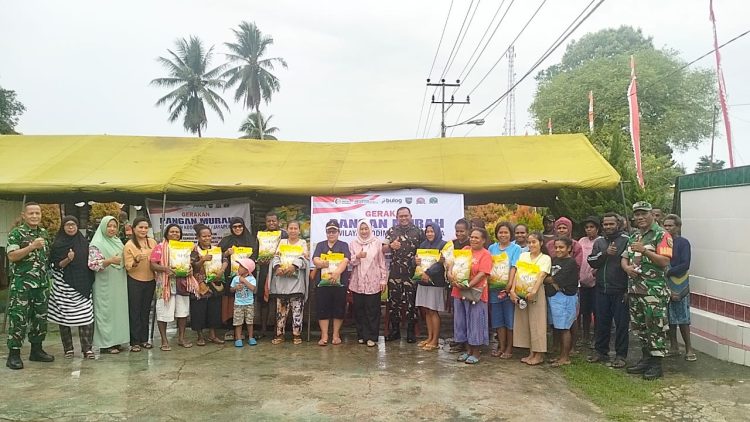 Di wilayah Papua,  pelaksanaan GPM mencakup 77 titik dengan target penyaluran sebanyak 280 ton beras SPHP. (Foto: Istimewa)