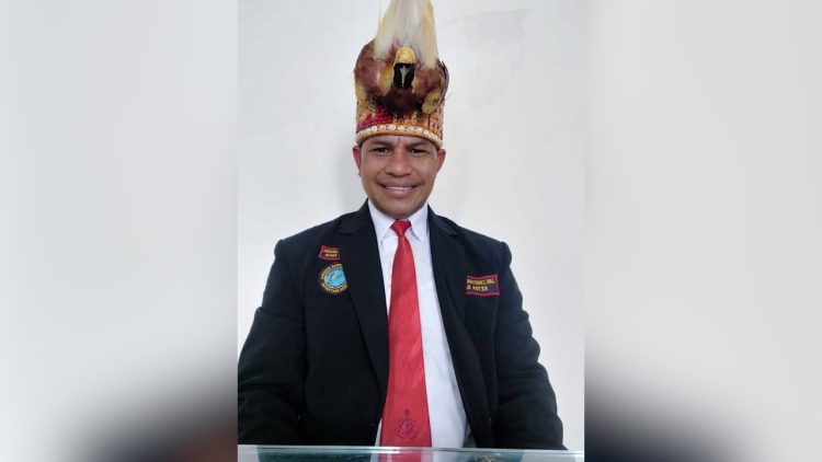 Ketua Umum Depan Pimpinan Nasional Pemuda Adat Papua Yan Christian Arebo di Kota Jayapura. (Foto: Istimewa)