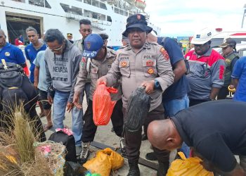 Polsek KPL Jayapura Gagalkan Masuknya Ratusan Liter Miras Ilegal Asal Ambon