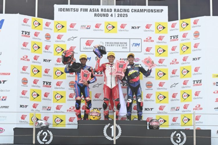 Tiga podium didapatkan Astra Honda Racing Team (AHRT) pada balapan kedua putaran keempat ARRC. (Foto: Istimewa)