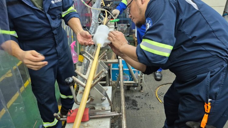 Pekerjaan perbaikan permanent recovery, layanan internet 4G Telkomsel dan IndiHome. (Foto: Istimewa)