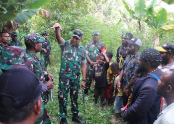 Jelang TMMD ke-126, Kodim Jayawijaya Koordinasi dengan Warga dan Tokoh Adat di Algonik–Perabaga
