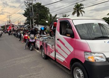 Rayakan Hari Pelanggan Nasional, Astra Motor & Honda Community Sorong Gelar Rolling City & Aksi Sosial