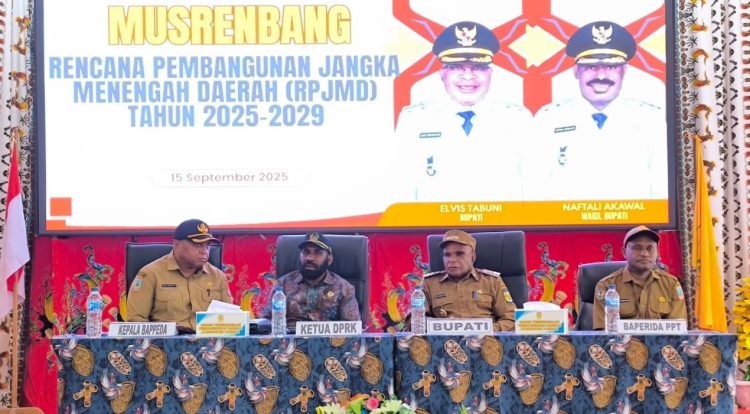 Musyawarah Rencana Pembangunan (Musrenbang) untuk penyusunan Rencana Pembangunan Jangka Menengah Daerah (RPJMD) Kabupaten Puncak, Tahun 2025–2029. (Foto: Istimewa)