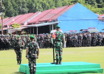Apel Gelar Pasukan TNI-Polri Siap Amankan Kunjungan VVIP Wapres RI di Papua