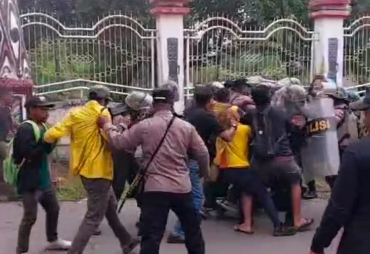 Empat orang sebagai penanggung jawab aksi telah amankan. (Foto: Istimewa)