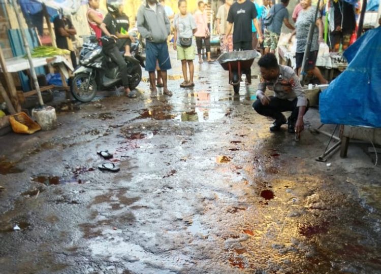 Suasana Pasar Sentral Hamadi, Distrik Jayapura Selatan lokasi kejadian. (Foto: Istimewa)