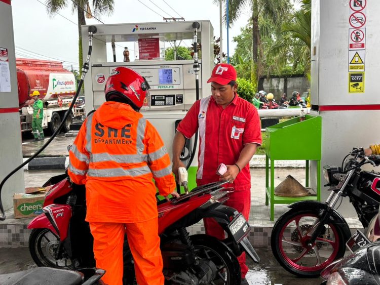 Menjaga stok, hal ini untuk menjamin ketersediaan pasokan Pertalite dan Pertamax di Timika. (Foto: Istimewa)