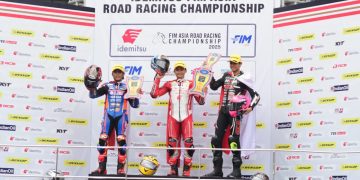 Tiga Podium Sekaligus, AHRT Perkokoh Dominasi di Asia Road Racing Championship 2025
