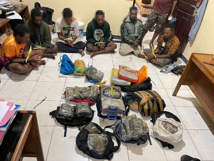 Tim Ditpolairud berhasil menggagalkan upaya penyelundupan narkotika golongan I jenis ganja. (Foto: Istimewa)