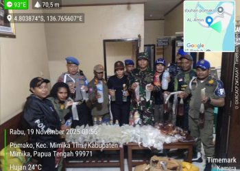 Sweeping KM Tatamailau, Aparat Gabungan Amankan 104 Liter Sopi