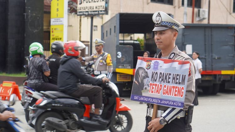 Pelanggaran Masih Marak, Polisi Minta Pengendara Jayapura Tingkatkan Kesadaran. (Foto: Istimewa)