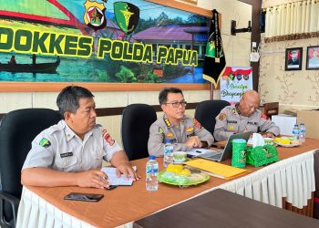 Pastikan Layanan Optimal, Biddokkes dan Biro SDM Polda Papua Koordinasi Pemulihan Anggota