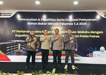 Evaluasi Tahunan Layanan BBM dan Pelumas, Pertamina Patra Niaga Papua Maluku Perkuat Koordinasi dengan Polda Papua