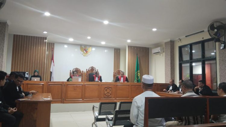 Suasana sidang korupsi pembangunan venue aerosport. (Foto : Istimewa)