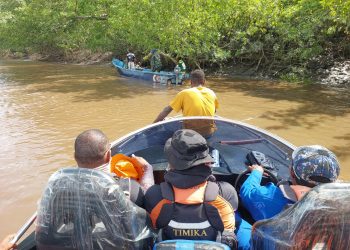 Tim SAR Gabungan Lakukan Pencarian Korban Hilang Perahu Ketinting di Muara Kali Asue Asmat