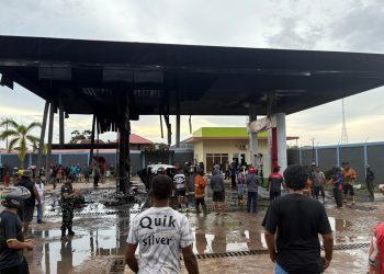 Api Tak Meluas, Sinergi Polres Merauke dan Damkar Berbuah Hasil