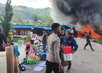 Kebakaran di Karubaga Tolikara, Polisi Imbau Masyarakat Tetap Tenang dan Waspada