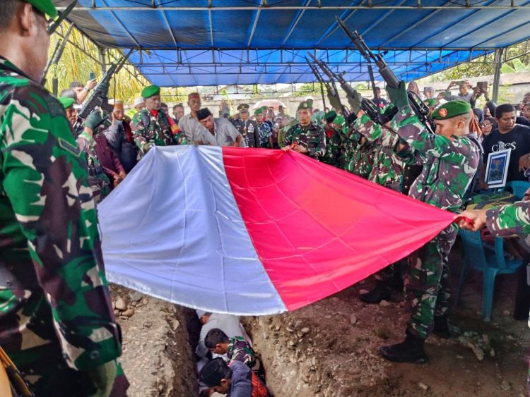 Satu prajurit TNI gugur dalam tugas, a.n Sertu Arifin Cepa (Anggota Koramil 1710-04/Tembagapura). Foto: Istimewa