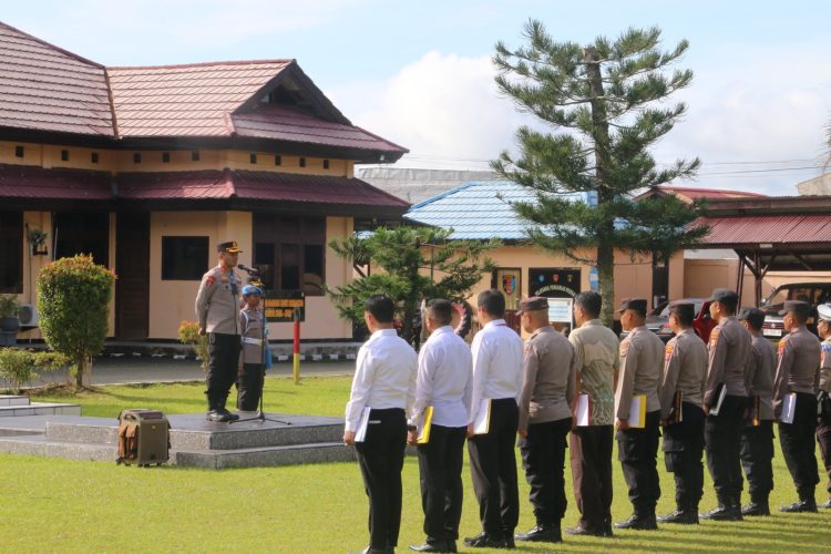 Pimpin Apel Perdana, Kapolres Jayapura Dorong Kinerja Cepat dan Humanis. (Foto: Istimewa)