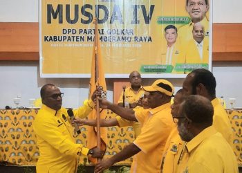 Robby Rumansara Terpilih Aklamasi Nakhodai DPD II Golkar Mamberamo Raya 2026-2031