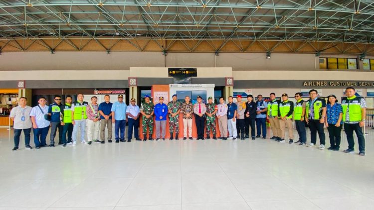 Bandara Internasional Sentani Jayapura resmi membuka Posko Angkutan Udara Lebaran 2026. (Foto: Cornelia Mudumi)