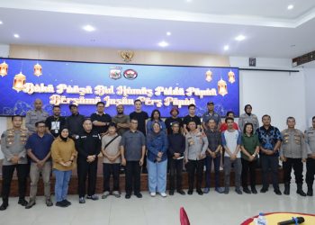 Perkuat Sinergi dengan Media, Polda Papua Gelar Buka Puasa Bersama Anak Muslim Wamena