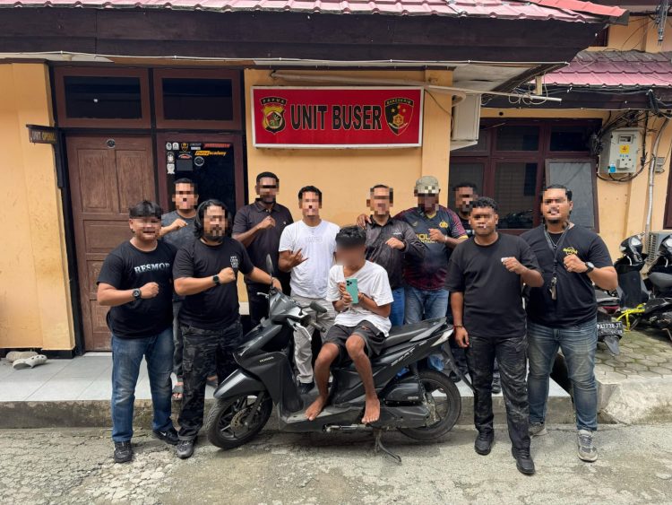 Tim Opsnal Sat Reskrim Polres Jayapura berhasil amankan pelaku curanmor. (Foto: Istimewa)