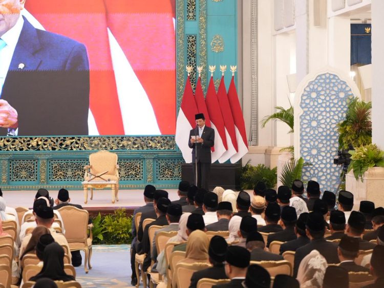 Menteri Agama, Nasaruddin Umar saat memberikan sambutannya. (Foto: Istimewa)