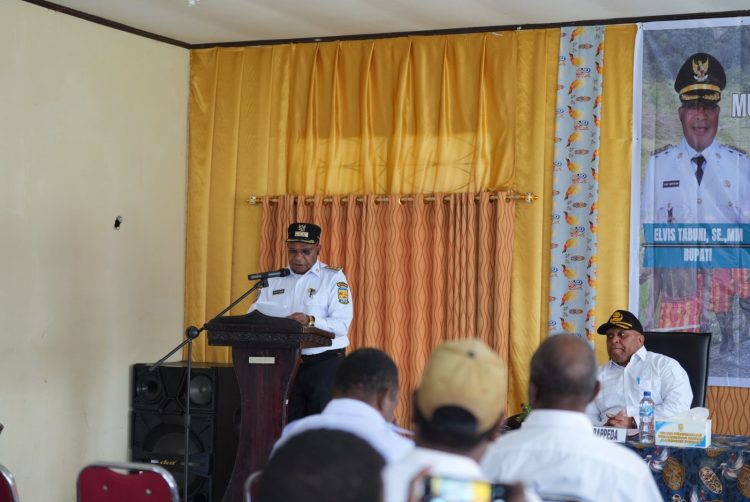 Musyawarah Perencanaan Pembangunan (Musrenbang) Distrik tingkat Kabupaten Puncak dalam rangka penyusunan Rencana Kerja Pemerintah Daerah (RKPD) Tahun anggaran 2027. (Foto: Istimewa)