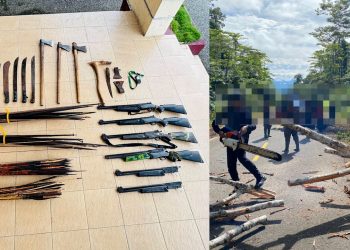 Pascakontak Tembak, Satgas Cartenz Amankan Senjata Tradisional dan Senapan Angin di Yahukimo