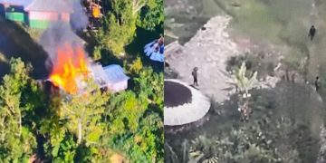 Koops TNI Habema Amankan Lokasi Pasca Pembakaran Rumah di Puncak